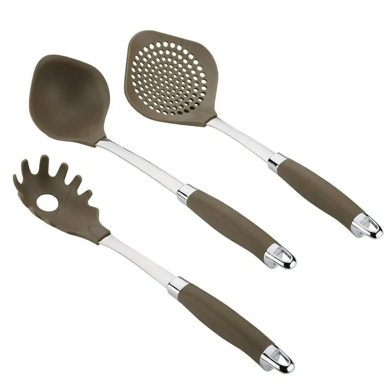 

and Gadgets Pasta Utensil Set, 3 Piece, Bronze Green dishes Restaurant plates Sauce dish Modern plates Restaurant plates Green d