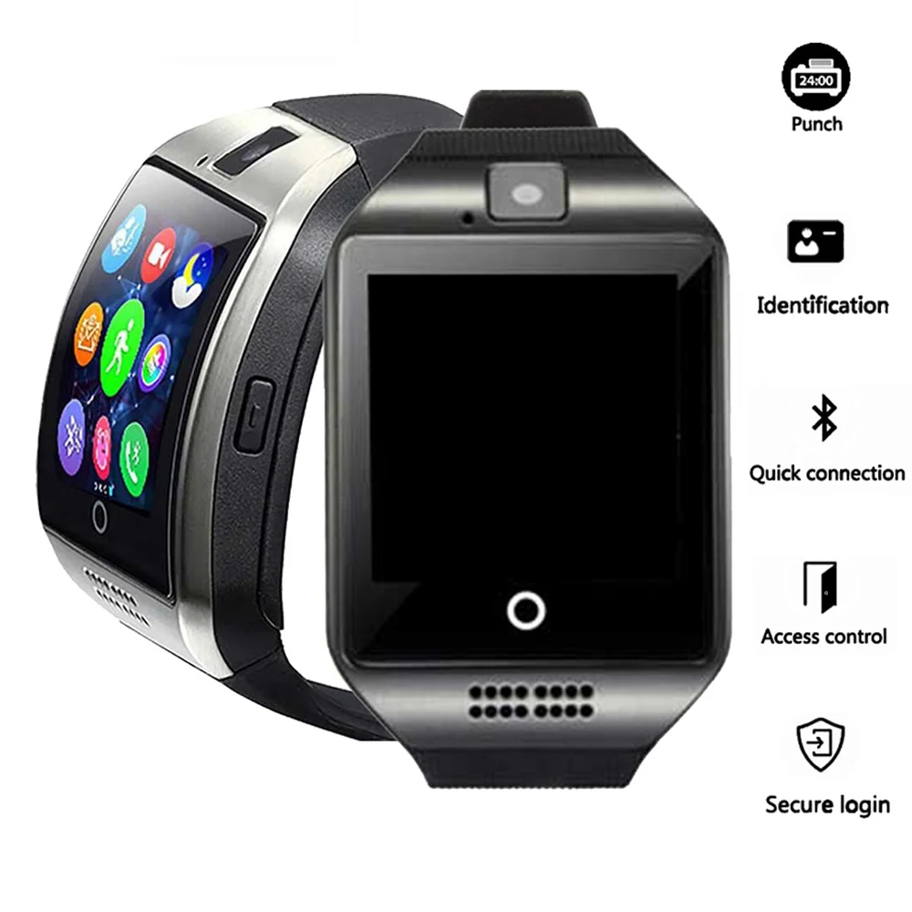 

Q18 Smartwatch support SIM card chat photo feature pedometer alarm clock music men's and women's full touch screen smartwatches