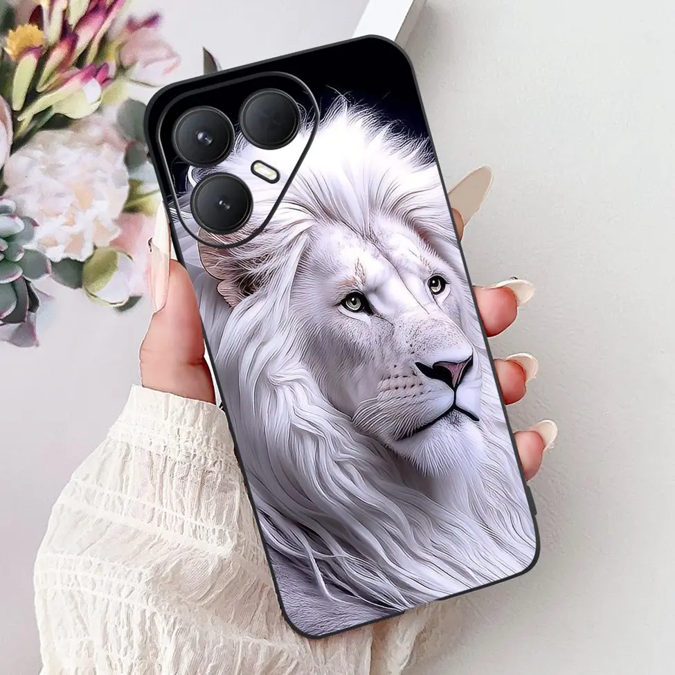 Luxury Butterfly Love & Fashion Flowers Artistic Phone Case Cover Featuring Majestic Lion Design