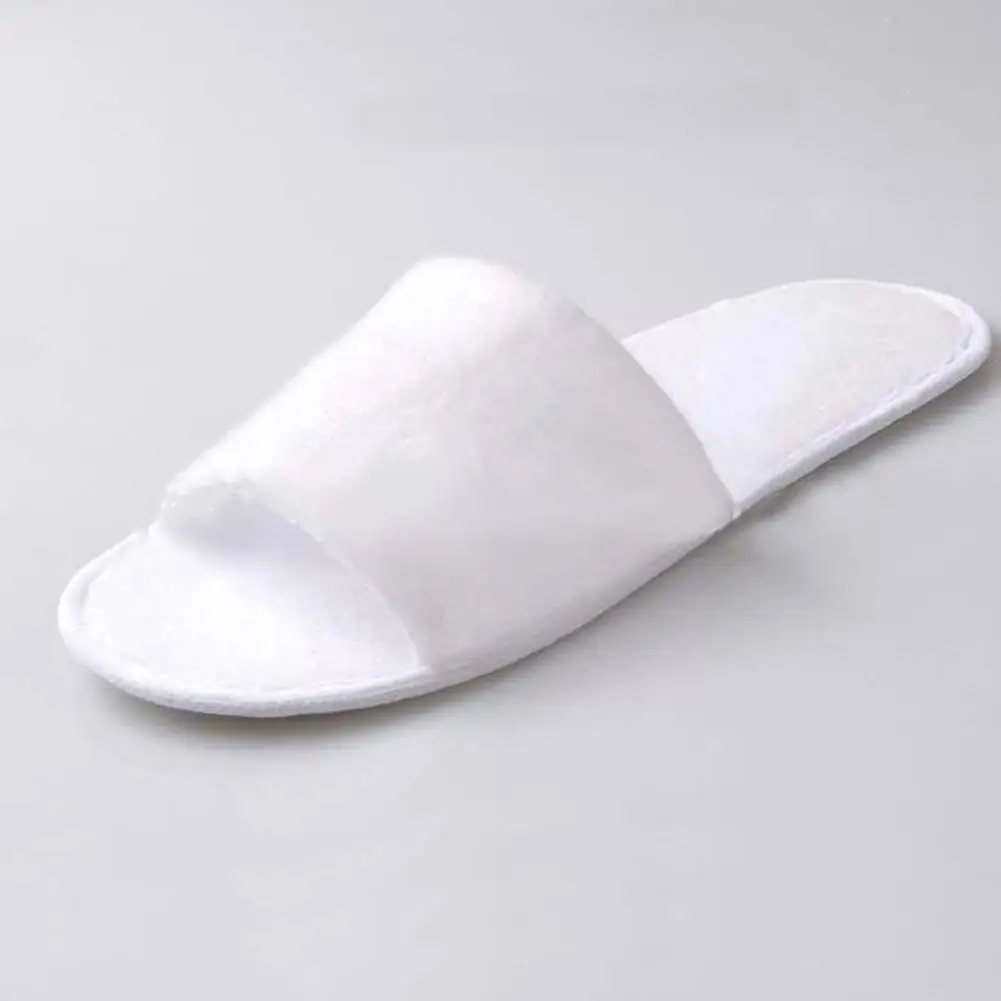 Hotel Disposable Slippers Spa Hotel Wedding Guest Slipper Towelling Terry Soft Toe Breathable Style Open Shoes Disposable W Z6C5 2
