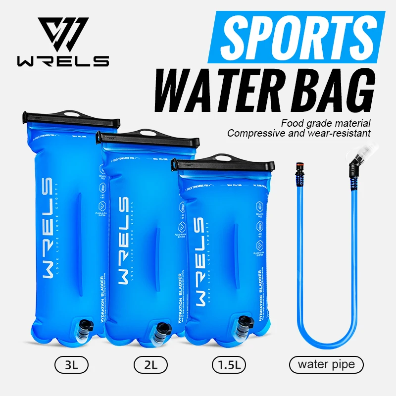 WRELS WRS9040 Sports Water Bladder Hydration Pack Storage Bag BPA Free Portable Food Grade Outdoor Drinking Camping Water Bag