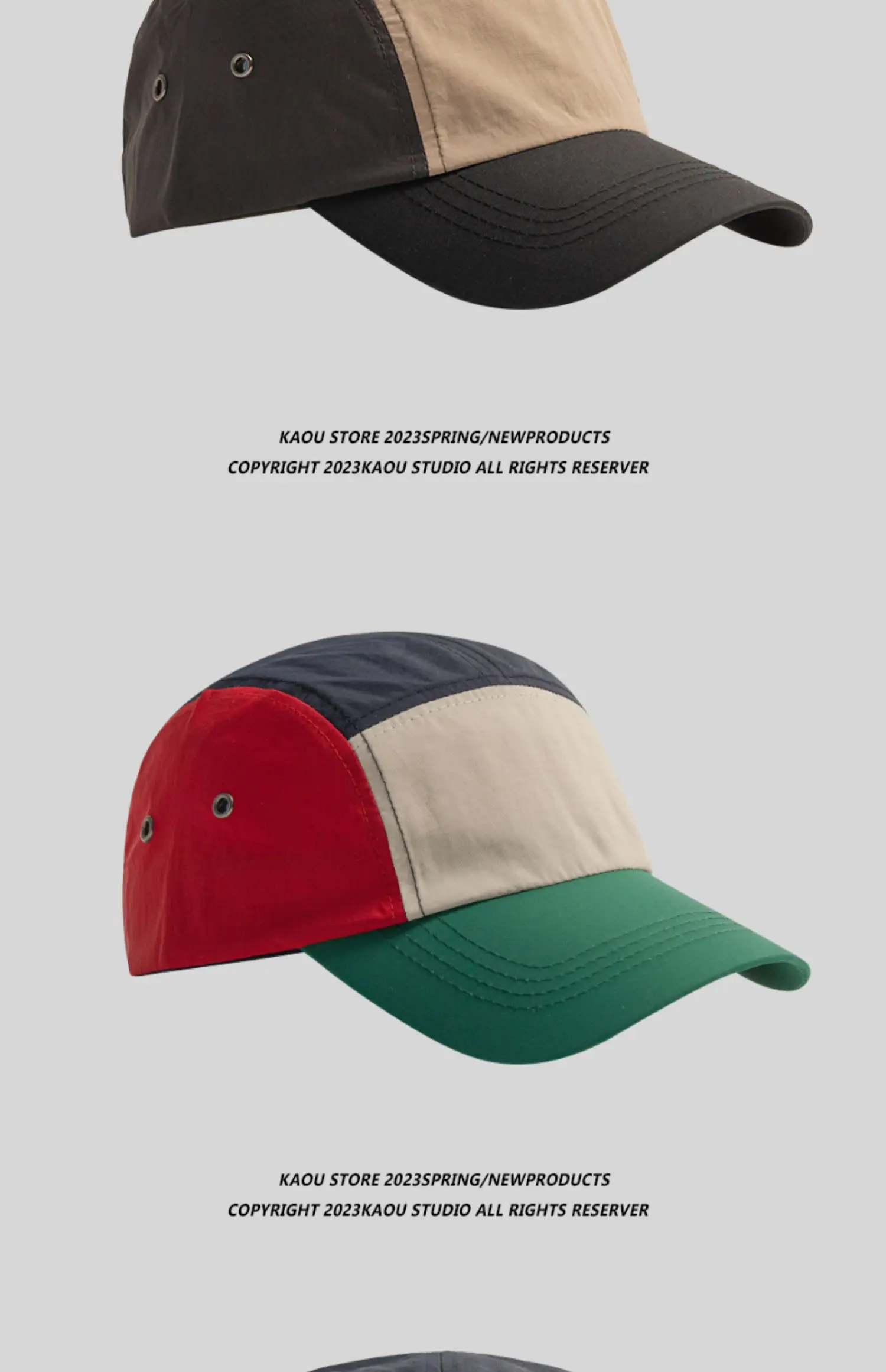 Logotipo personalizado Retro Contrastante Cor Hip-hop Hat