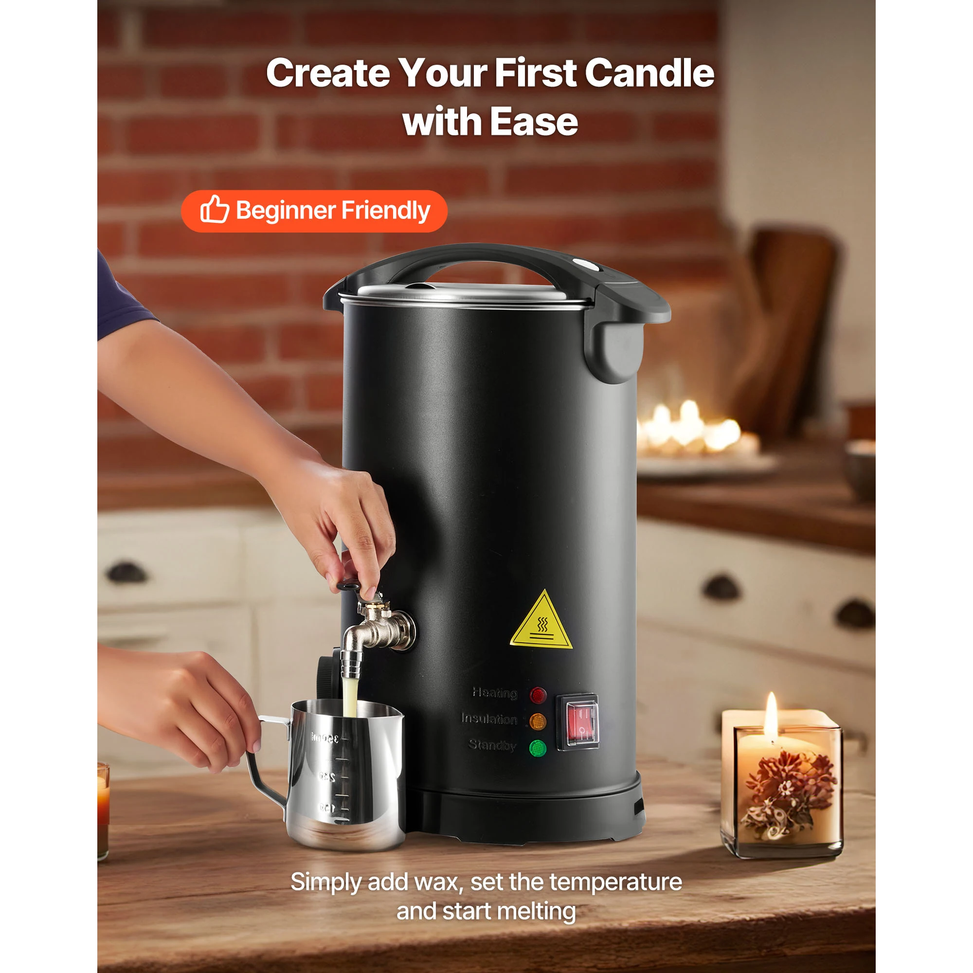 Wax Melter for Candle Making with Fast Heating