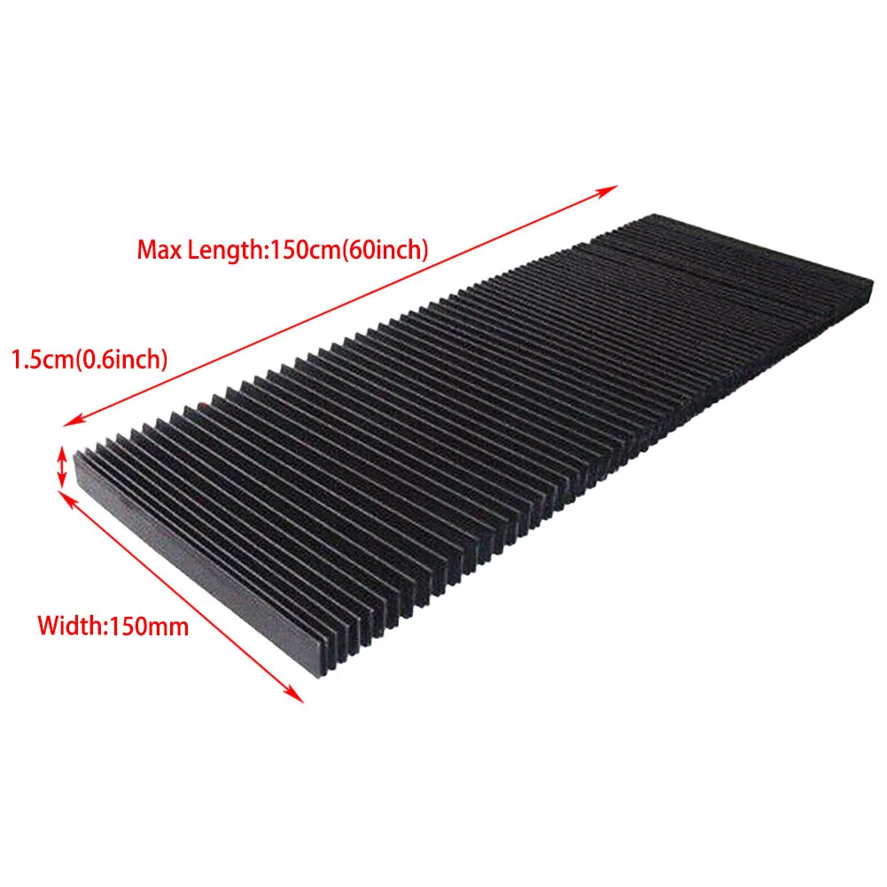 woodworking dust removal cover CNC Milling Machine Flexible Guard Dust Cloth Three-proof Cloth Protective Flat Accordion Bellows Cover Tool