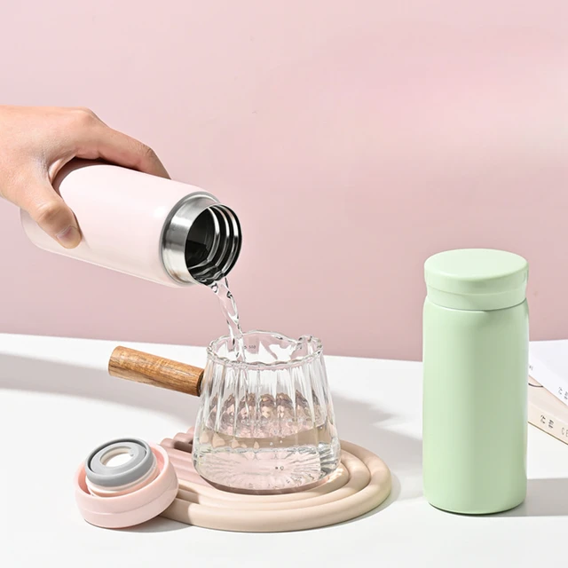 Mini tasse Thermos en acier inoxydable 180/300ml, Ultra-compacte, Portable, anti-fuite, tasse d'eau à la mode, verres, bouilloire Thermos, 316 3