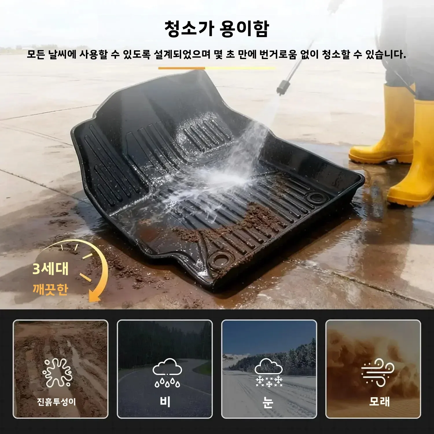 캐딜락 XT4 2018-2025 TPE 바닥 매트 전천후 방수 자동차 매트 인테리어 액세서리 LHD 발 패드와 담요 포함