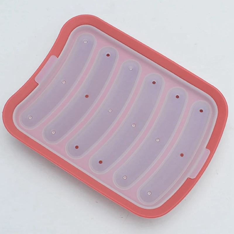 Silicone Hot Dog Mould DIY Hot Dog Box Silicone Sausage Mould Egg Sausage Food Supplement Tool Ham Box
