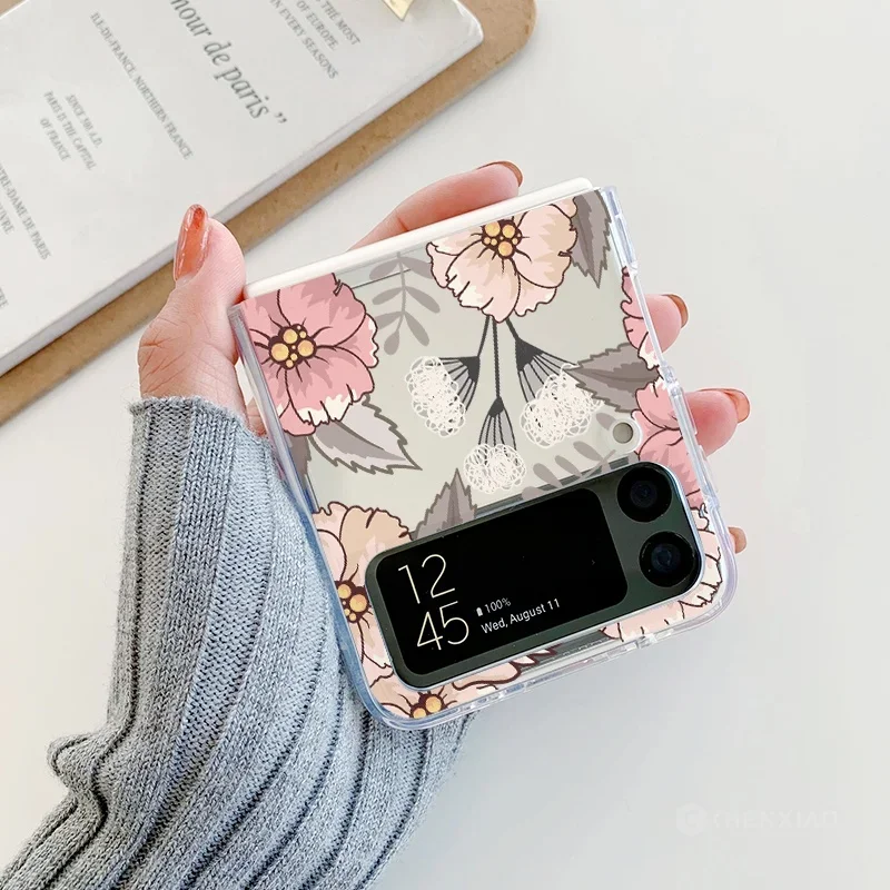 Korean Flower Shockproof Phone Case - Stylish Protective Cover
