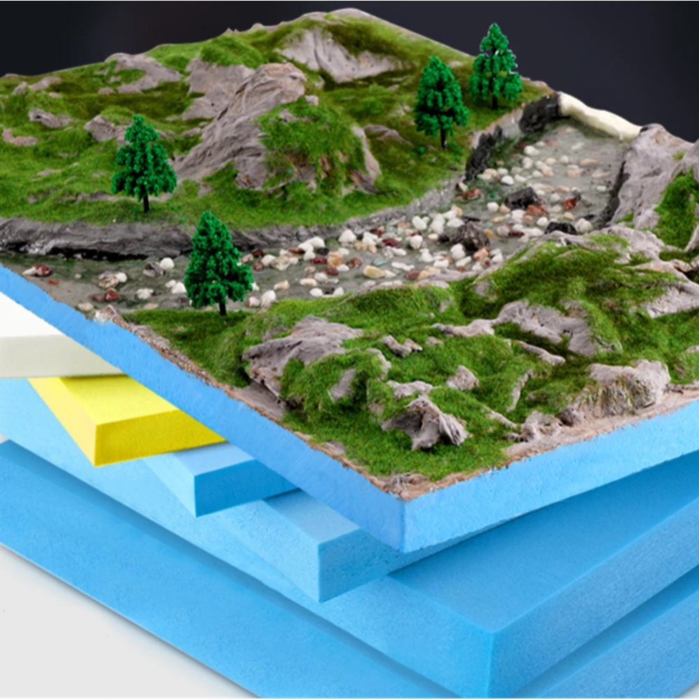 Plaque De Mousse Rigide Pour Modélisme Paysager – Dimensions 30 X 20 X 2 Cm, Support Décoration Maquette, Aménagement Extérieur, Loisirs Créatifs