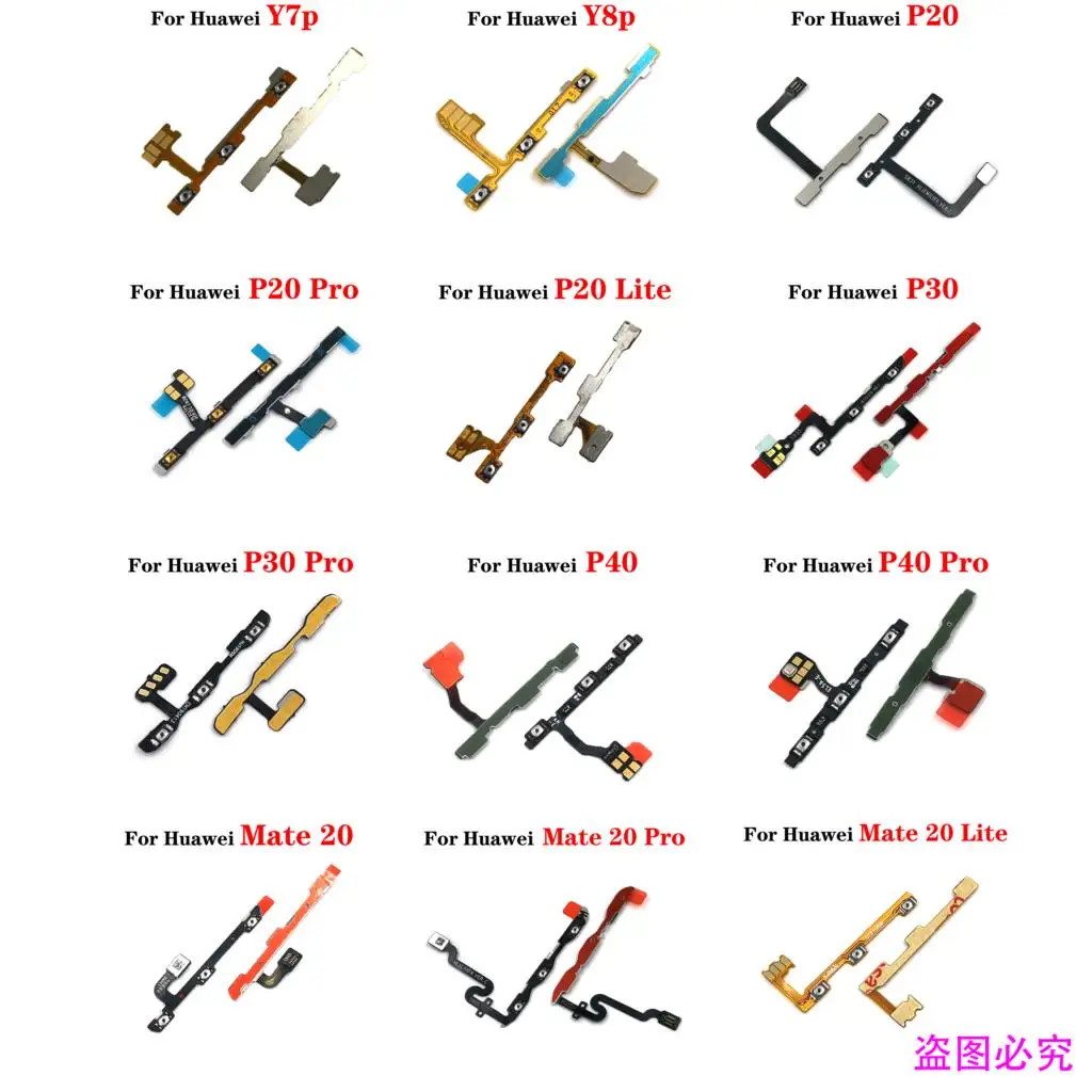Power Switch Volume Side Button Key Flex for Huawei Y6 Y7 Y8 Y9 P Smart 2017 2018 2019 2020 2021 Plus Prime Mate 20 40 Pro Lite |