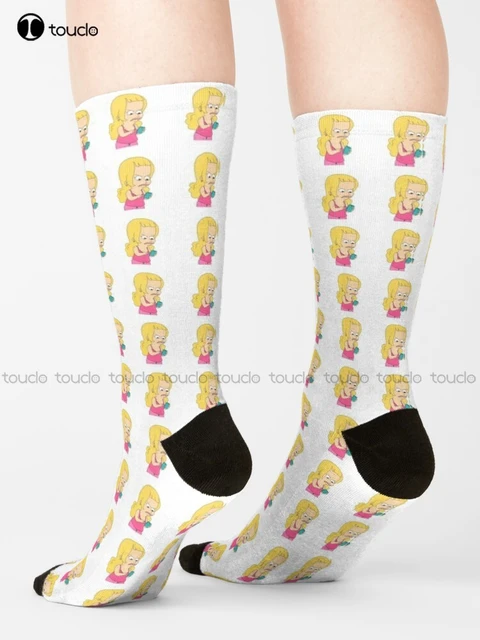 Lola Texting Big Mouth Socks Socks For Womens Personalized Custom 360°  Digital Print Gift Harajuku Unisex Adult Teen Youth Socks - AliExpress