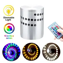 

3W LED Wall Light Aluminum RGB Indoor Led Wall Lights Fashion Ambient Light For Home Stair Living Room Bathroom Bedroom Light