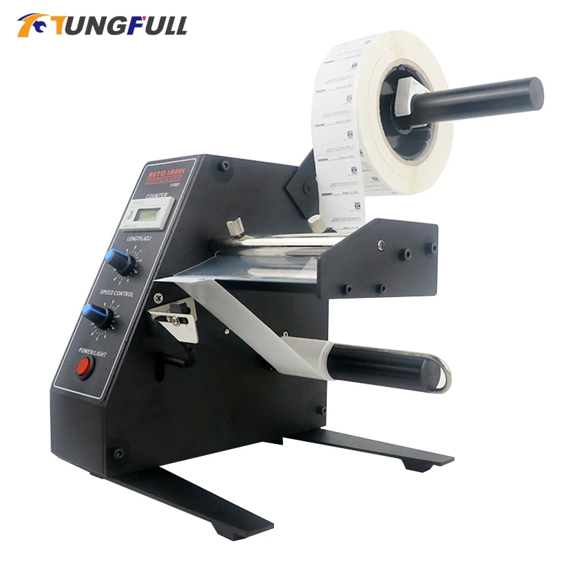 

Auto Label Dispenser Device Automatic Sticker Separating Machine AL-1150D Counting Function 140mm Label Stripping Machine