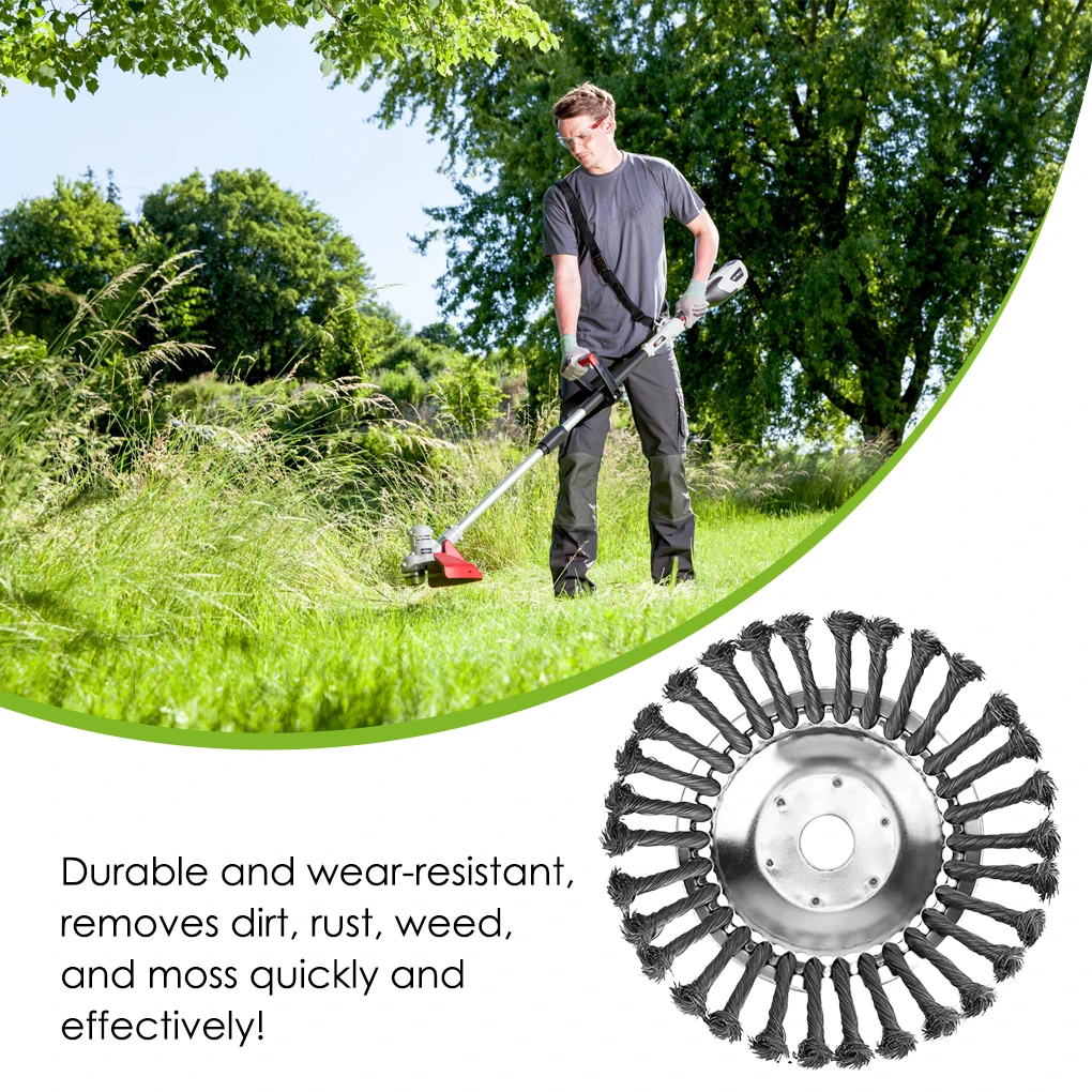 Steel Wire Grass Head For Efficient Weed And Moss Removal In Garden 10 Inch Steel Wire Weeding Head 6 inches