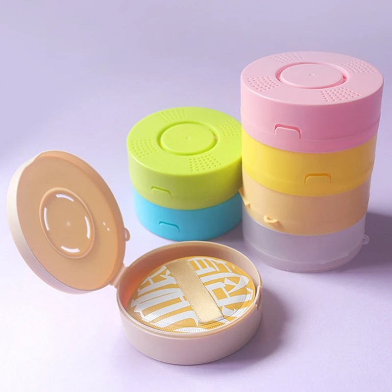 Makeup Sponge Holder Air Cushion Container Storage Case Travel Protable Cosmetic Puff Holder Box Dustproof Breathable 6