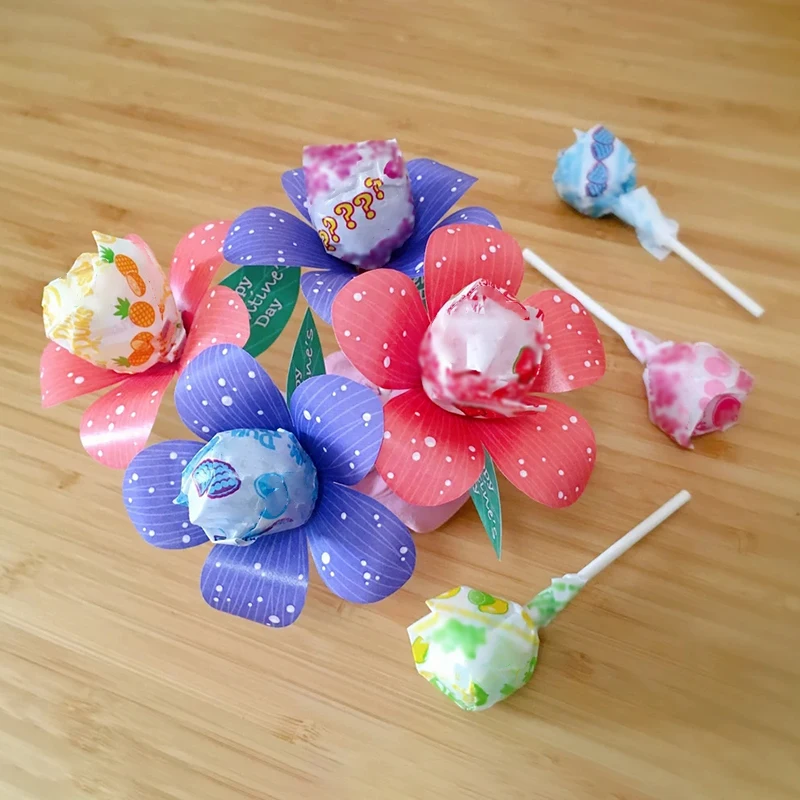 2023 Nuovo Arrivo Flower Lolly Holder Fustelle Fai Da Te Goffratura Muore Cutter Craft Paper Card Scrapbooking Making