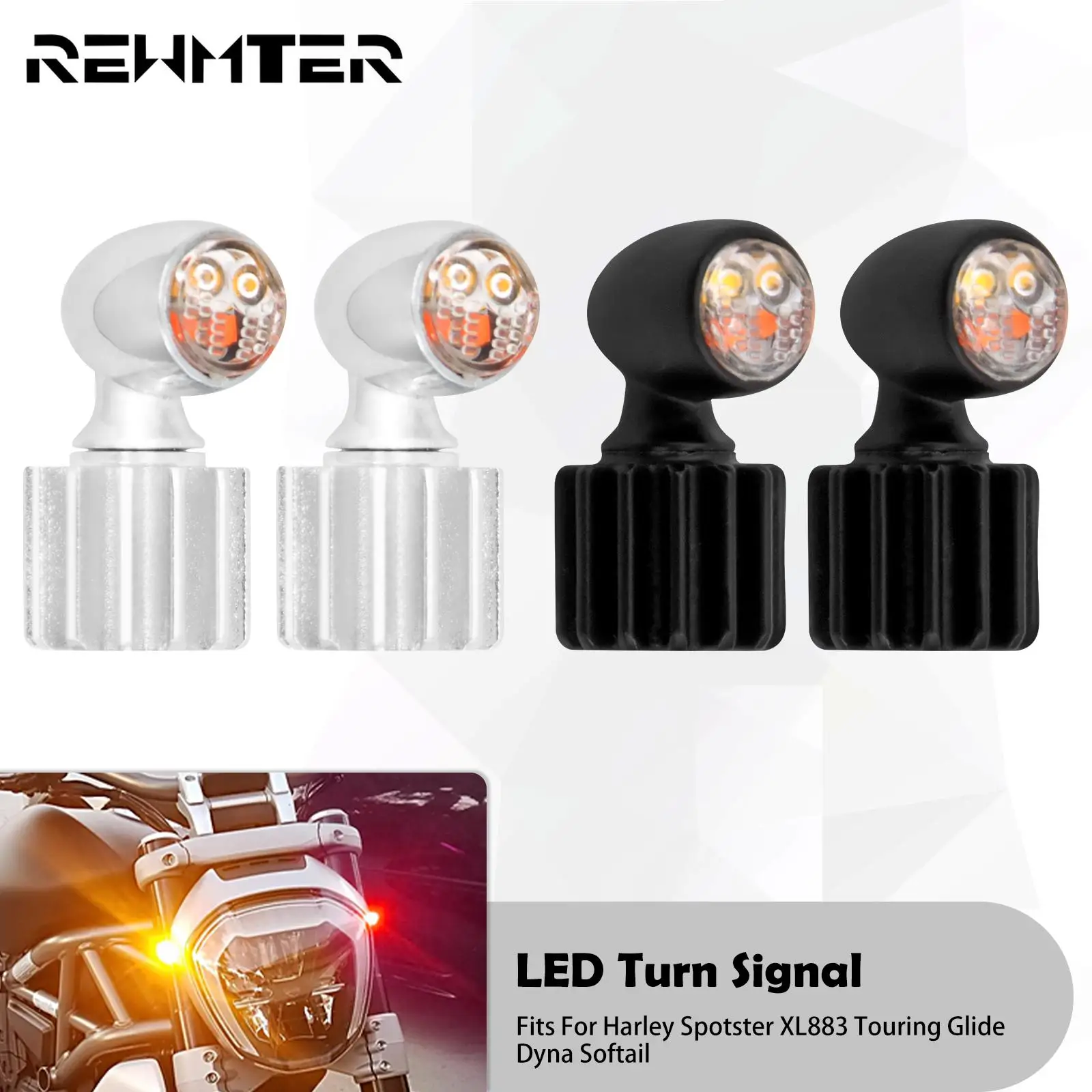 Mini Luce LED Per Targa Moto - Bullone Fissaggio, Nero, Omologato - Per Harley E Moto Custom - Foto 4
