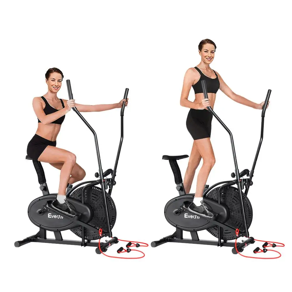 4-in-1 Elliptical Cross Trainer Home Gym Indoor Cardio Space Saving Adjustable Durable Maximum Exercise Equipment