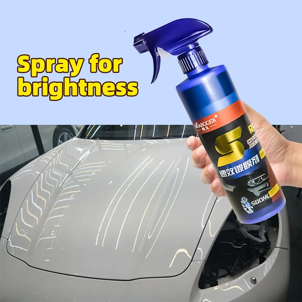 500ml 3 In 1 Car Paint Repair Ceramic Coating Spray Quick Nano-coating Spray Wax Automotive Hydrophobic Polish Paint Cleaner