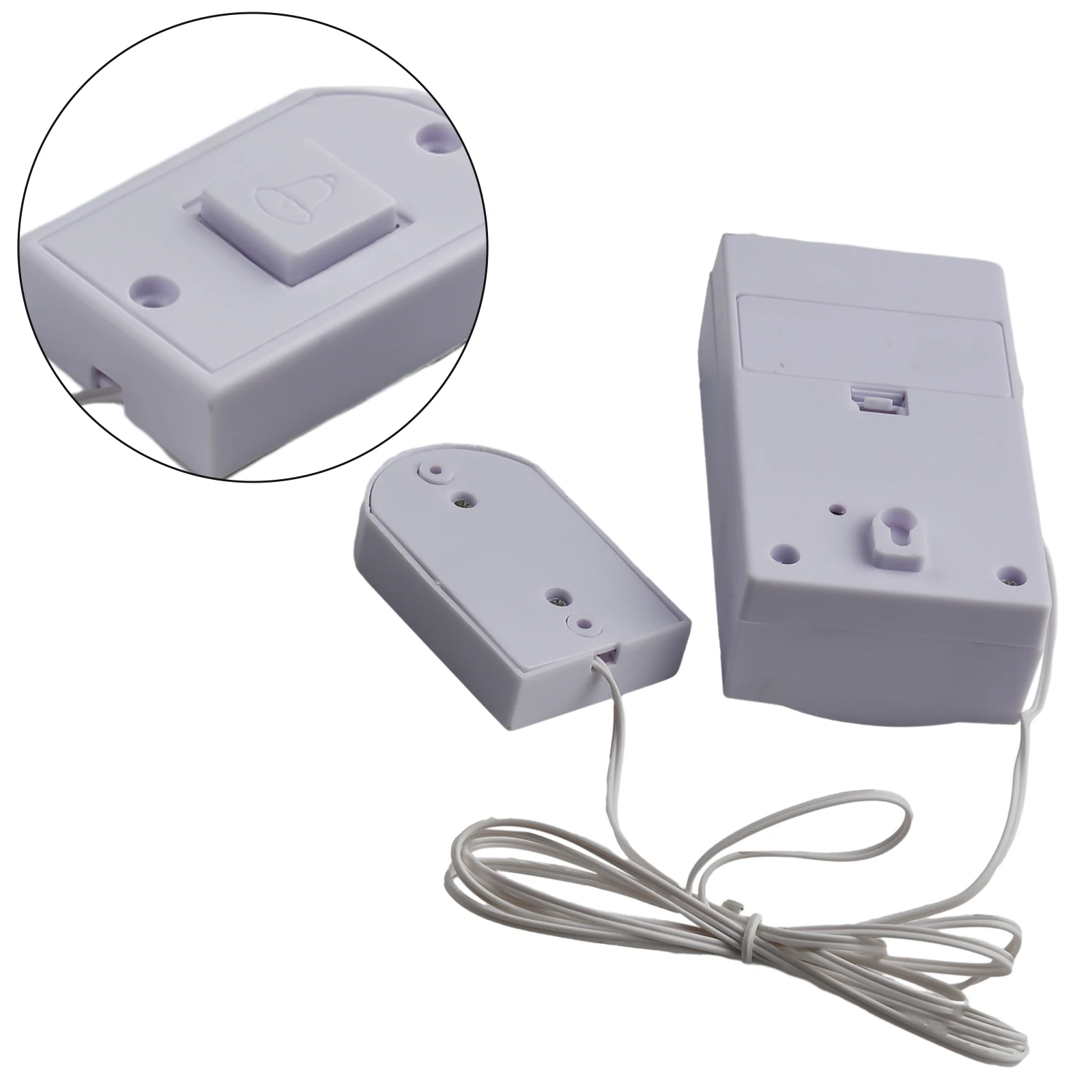 Safety Wired Doorbell Battery operated Guest Welcome Energy saving Simple Home Office Security White Practical