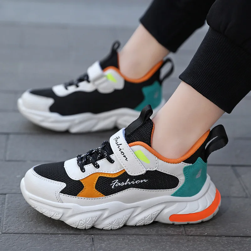 

Children Sneakers Casual Shoes Flat Running Shoes Breathable Non-Slip Kids Boys Sport Shoes 28-39