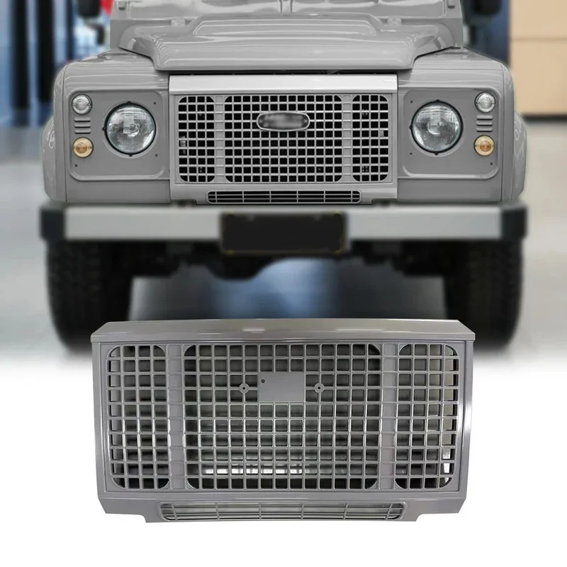 Front Middle ABS Auto Parts Car Styling Car Heritage Front Grille For Classic Land Rover Defender 90 110 Vehicle 1