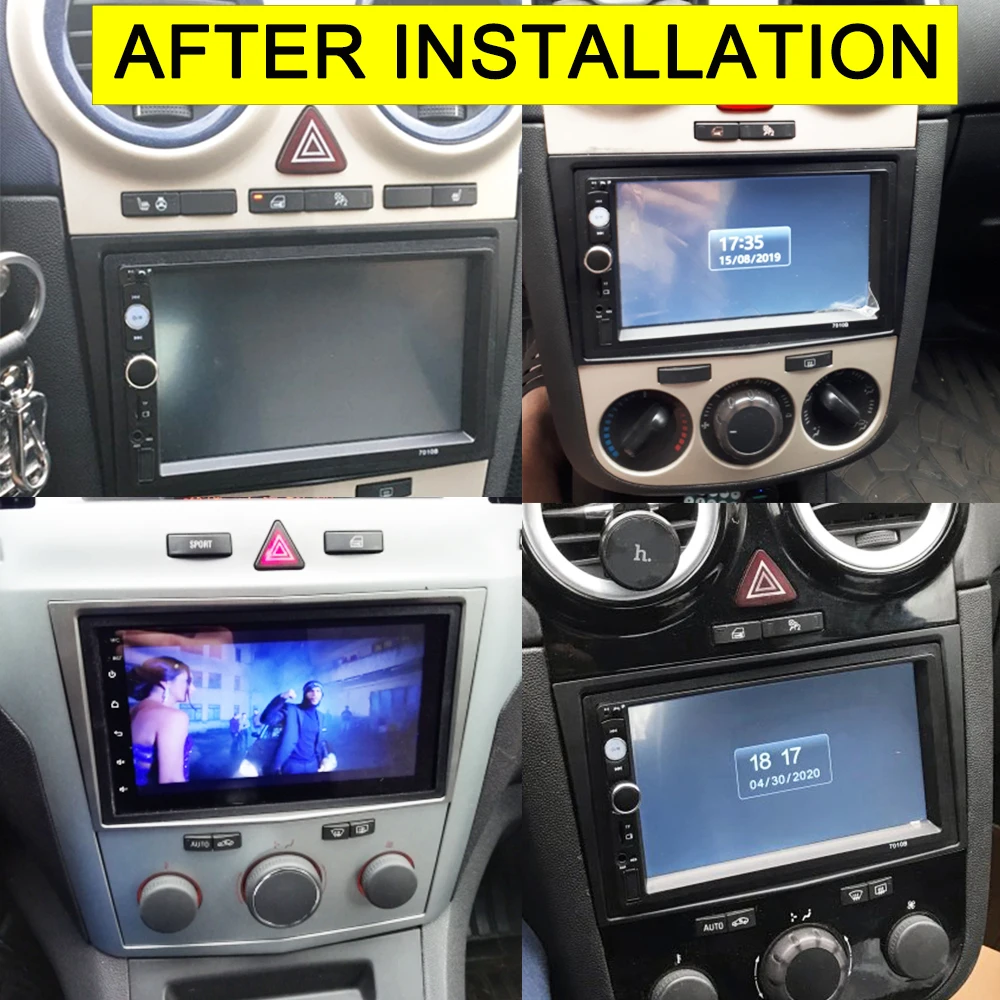 Double 2 Din Radio Frame for Opel Astra Antara Corsa Zafira GMC Fascia Dash Installation Trim Kit Face Plate Bezel Stereo Panel radio installation frame radio installation accessories radio frame auto interior decors radio panel