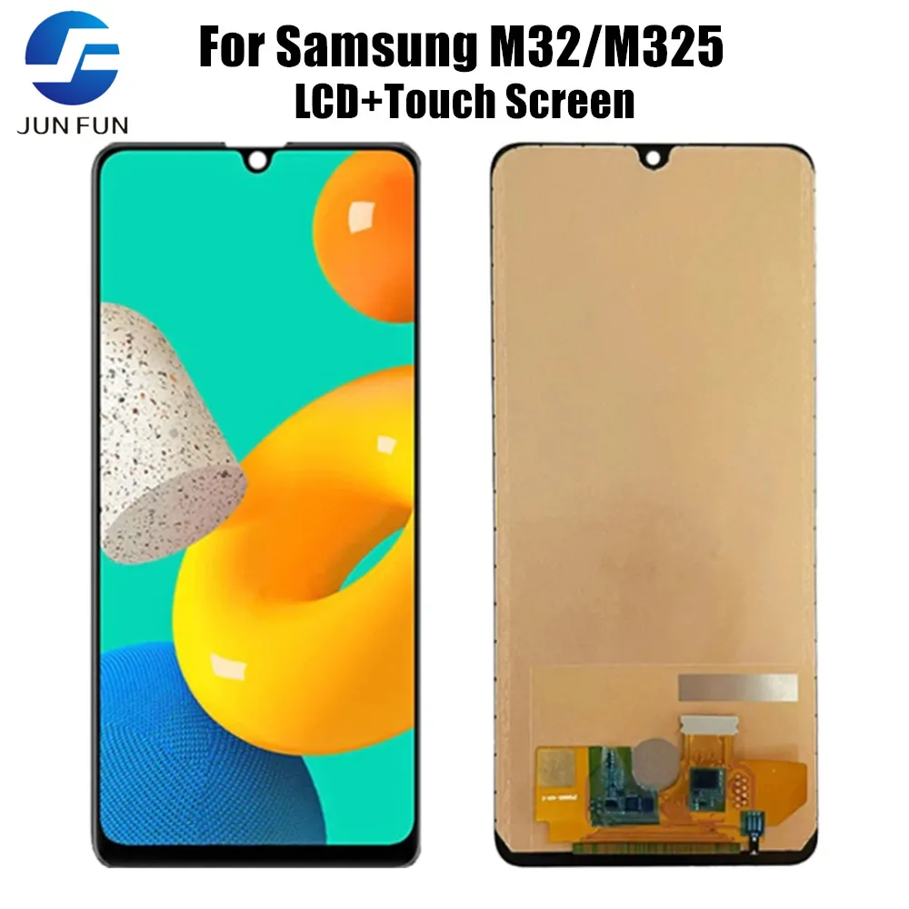 

Для Samsung Galaxy M32 LCD M325F M325FV/DS M325FV M325F/DS сенсорный экран дигитайзер в сборе Замена M325 LCD