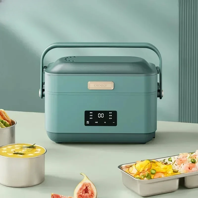 

Electric Lunch Box Three-layer Stainless Steel Liner Cooking Insulation Portable Rice Heater Sealed and Fresh