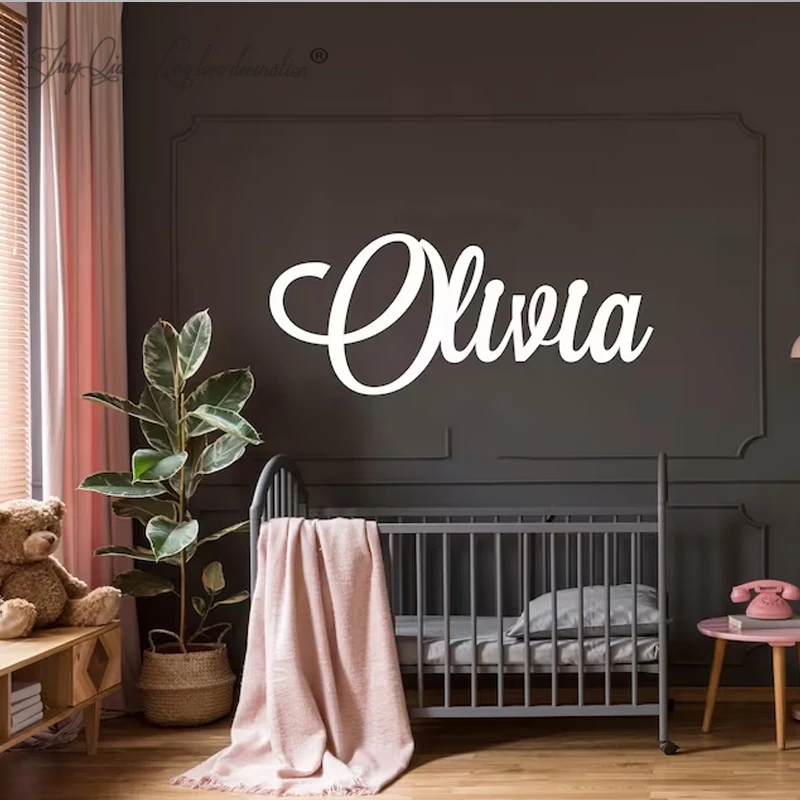 

Custom Name Sign Personalized Nursery Name Sign Name Sign for newborns teenage bedroom decorations