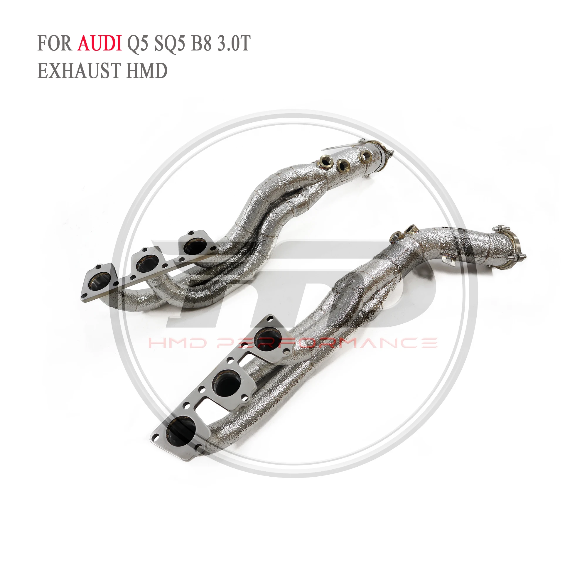 

HMD Car Accessories Exhaust System Manifold for Audi S4 S5 B8 Q5 SQ5 3.0T Catless Pipe With Catalytic Converter Header