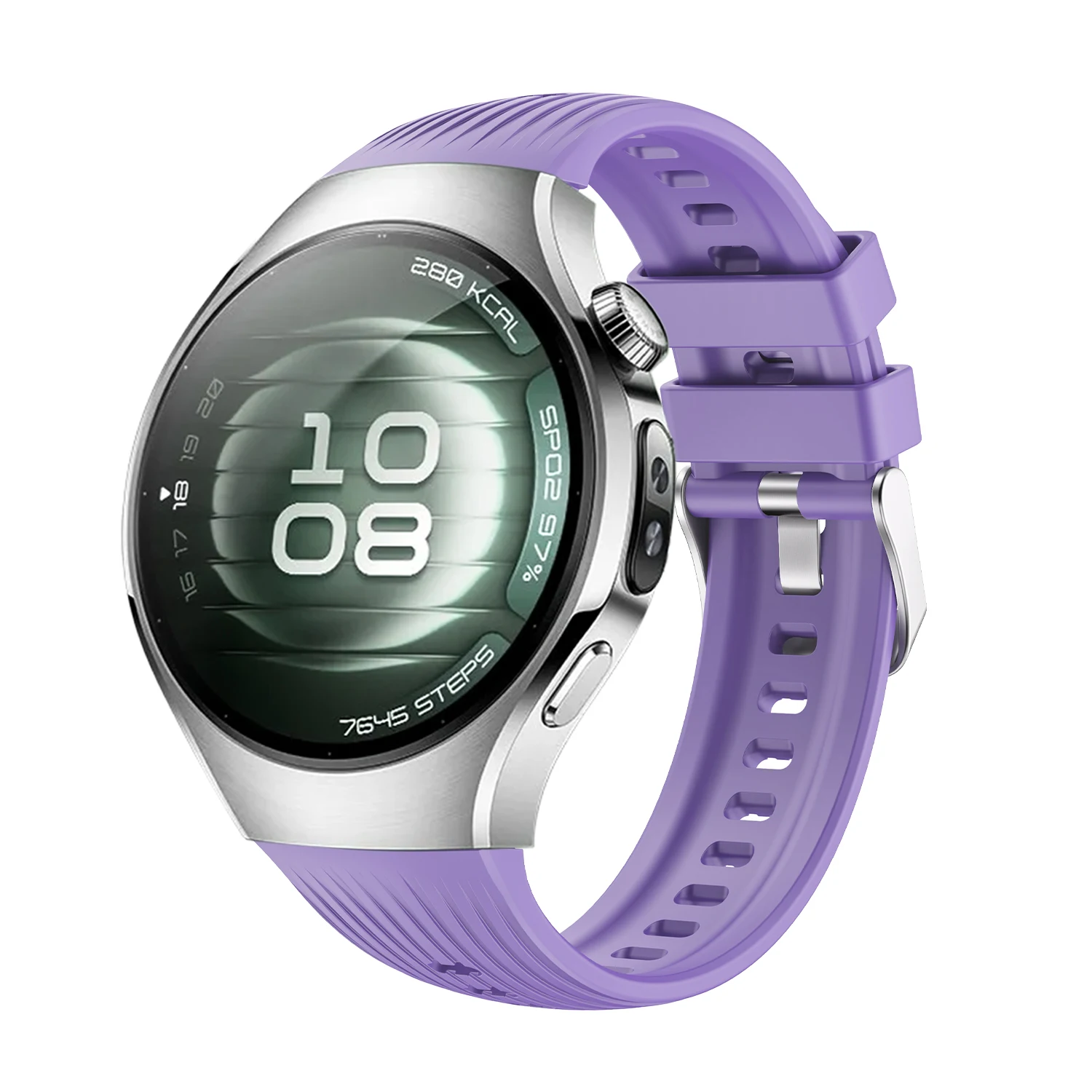Breathable Silicone Sport Strap - No Gaps Elastic Smartwatch Band