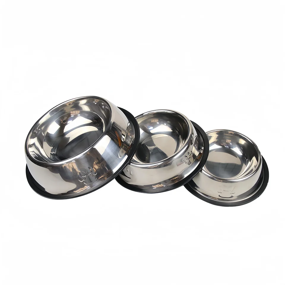 Durable Stainless Steel Pet Feeding Bowl