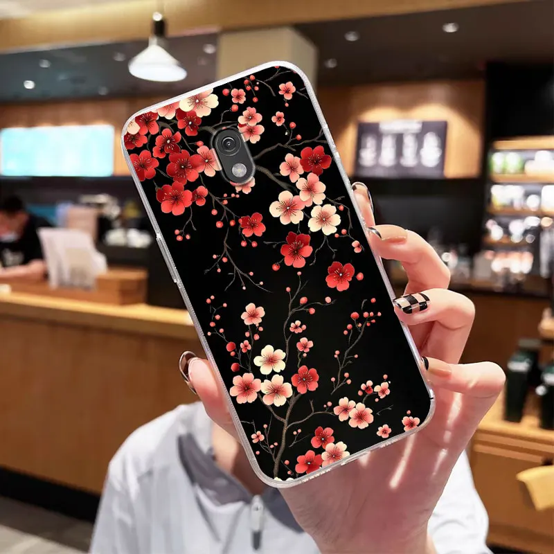 Enhanced Protective Clear Floral Phone Case - Shockproof Soft Silicone Back Cover