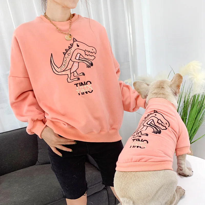 Sweat pour chien et son Maitre Tino le Dinosaure