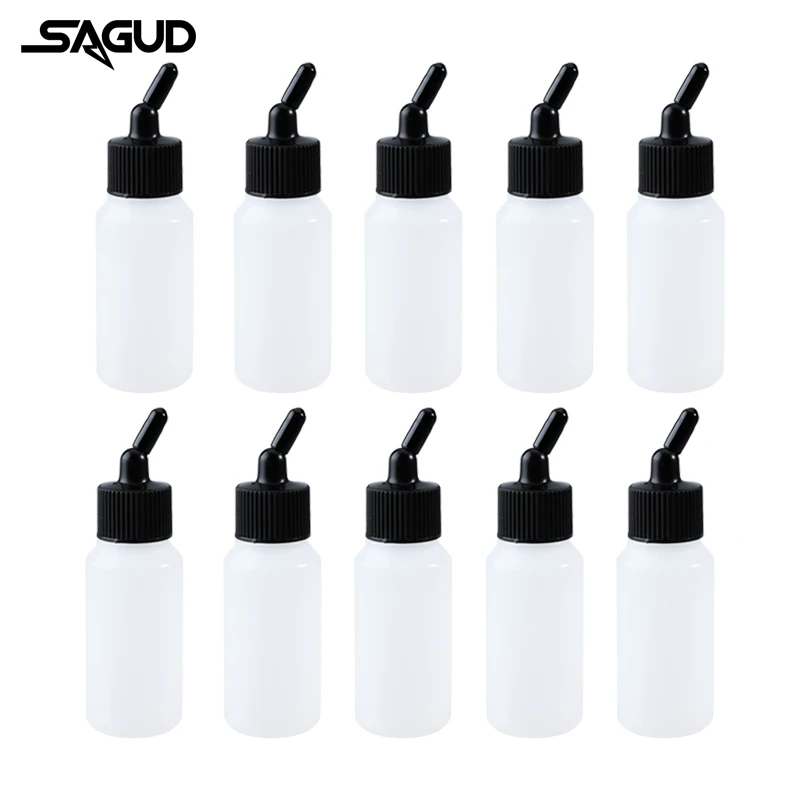 SAGUD Airbrush Empty Plastic Jar Bottles Pack of 10PCS SD-06P(SD-P-3010) with 30° Angle Adaptor Lid Fits Siphon Feed Airbrushes 36tooth mk7 mk8 extruder feed wheel planetary reducer extrusion wheel bore 5mm thickness 11mm with m3 top screw for 3d printers