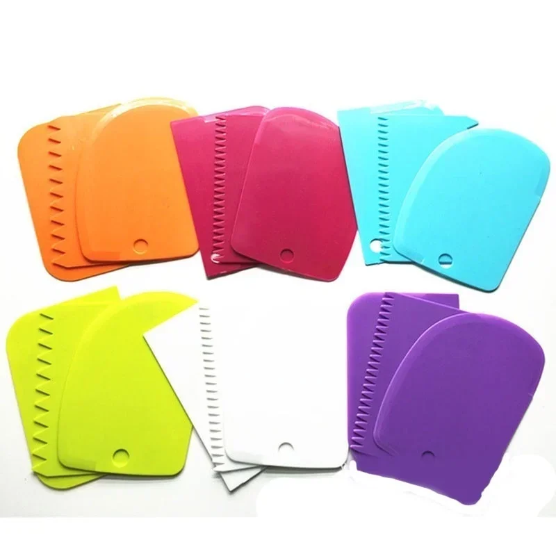 Dough Scraper, Baking Tool, Dough Cutter, Baking Accessories, Cake Scraper, Baking Spatula 3 Pcs/Set Dough Cutter Cake Slicer