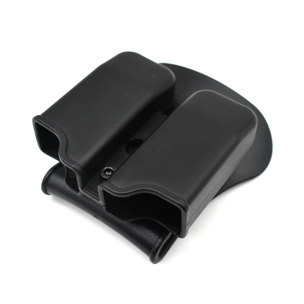 Magazine pouch airsoft accessory dump pouch double dump pouch ammo pouch ammunition bag ammo storage box molle pouch tactical pistol double 9mm mag holder carrier for Glock 17 19, Beretta M9 92, 9mm .40 Cal