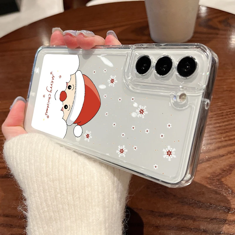 Festive Christmas Tree Print Soft Phone Case Cover