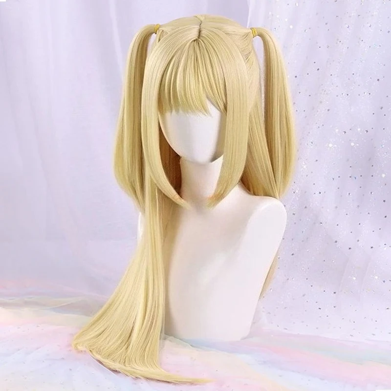 Golden Blonde Long Cosplay Wig - Heat-Resistant Synthetic Fiber Hair