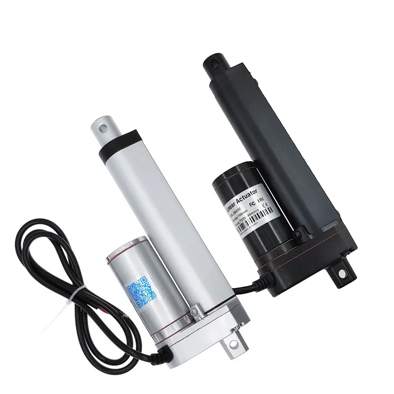 Controlador Linear Elétrico do Motor do Curso do Atuador 100 mm dc 12v 24v 100 300 500 700 1000 1200 1500n