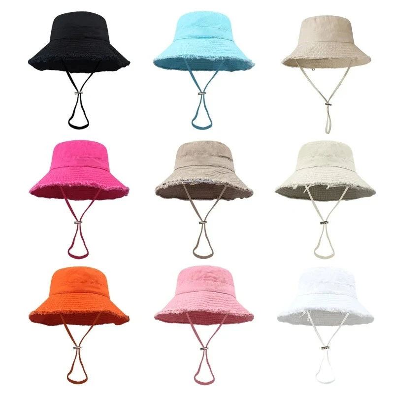 Fashion Fisherman Bucket Hat for Women Foldable Sunscreen