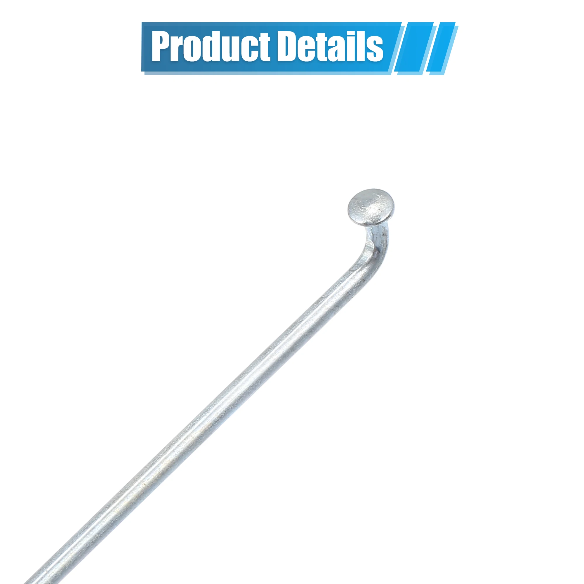 14G J Bend Bicycle Galvanized Spokes 300mm 305mm Spokes with Nipples 36pcs X Autohaux