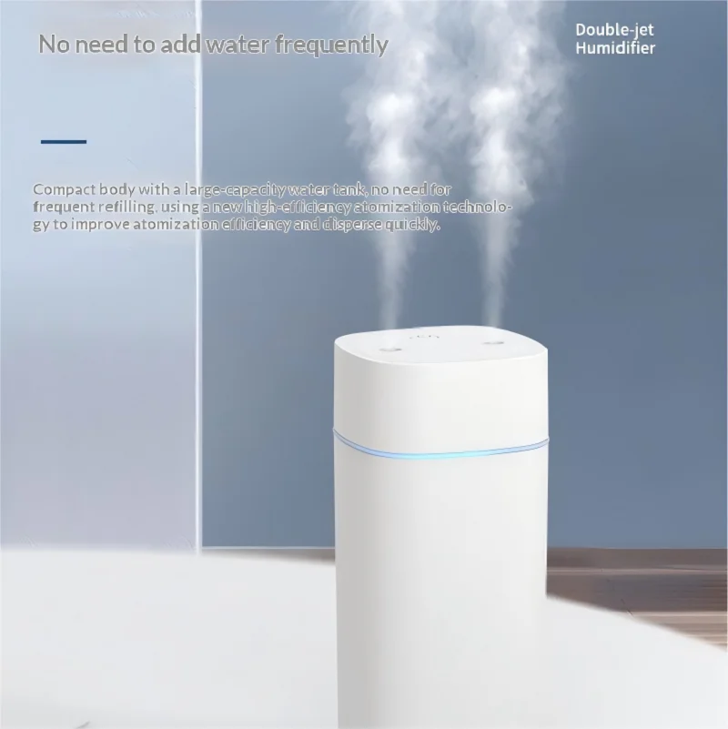 USB Humidifier Mini Dual Spray for Home and Bedroom