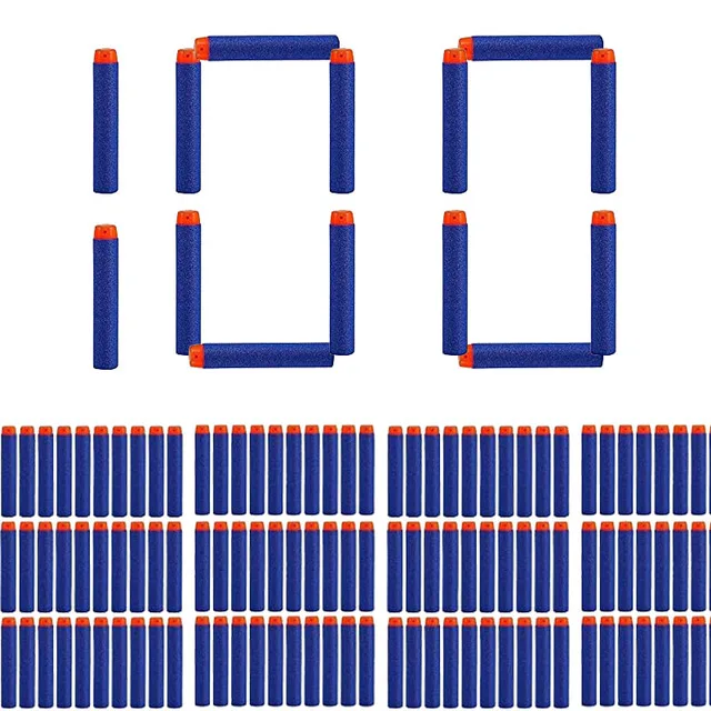 Blue Soft Foam Dart Refill Bullets - 7.2cm - Perfect Stocking Stuffer