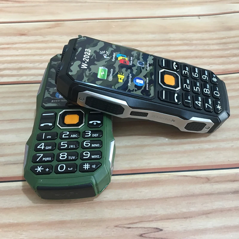 3 Sim Card Power Bank Mobile Phone, 2.4 Inch, 5800mah,2G GSM,Push Button,Dual Flashlight,Wireless FM,BigHorn Dustproof CellPhone 3