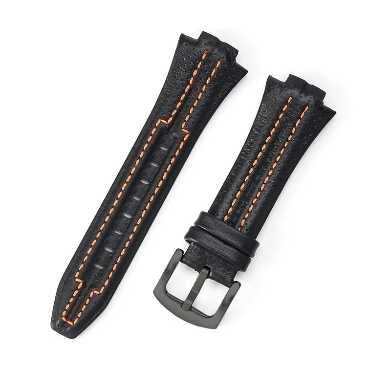 Leather Watch Strap for Seiko SNL017P1 SNL029P2 SNA595P2 SNL021P1