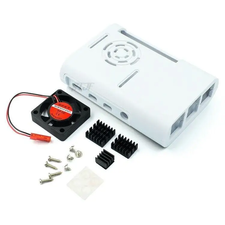 Enhanced ABS Injection Molded Case with Black and White Cooling Fan for Optimal Heat Dissipation