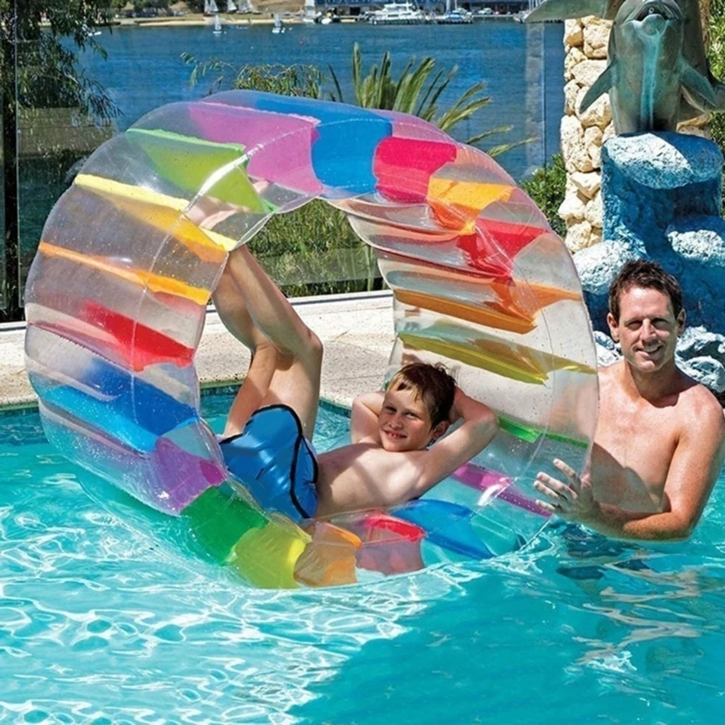 Y55B Inflatable Water Wheel Roller Float Roll Ball For Kids Swimming Pool Toy