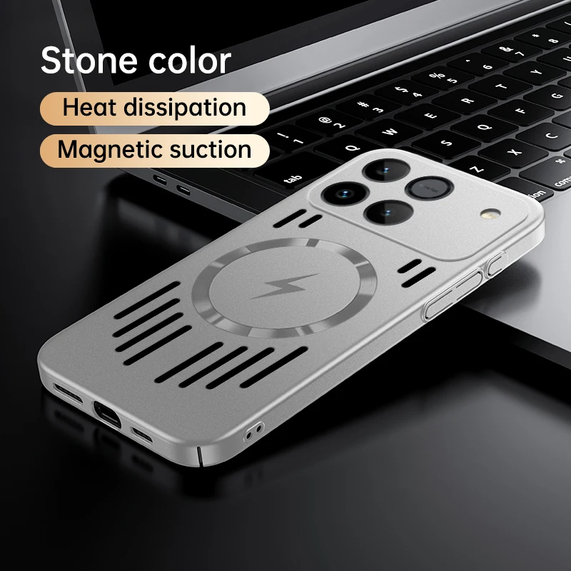 Breathable Cooling Magnetic Phone Case with Mesh Heat Dissipation